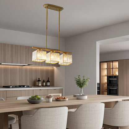 Vintara Glass Island Chandelier