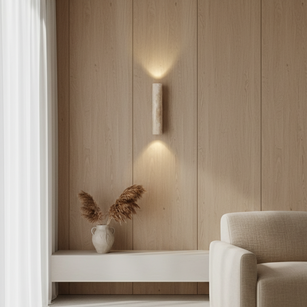 Siya Travertine Wall Sconce