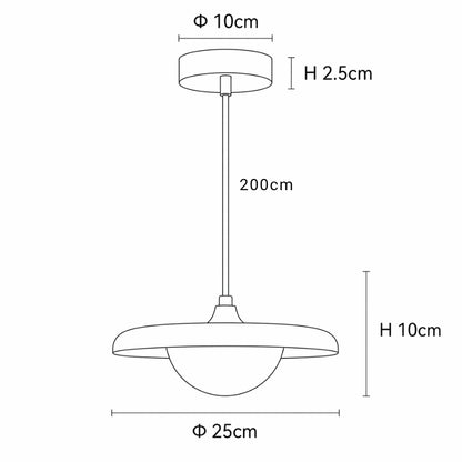 Arvix Round Marble Pendant Light