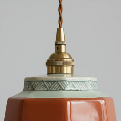 Hudson Vintage Style Ceramic Pendant Light