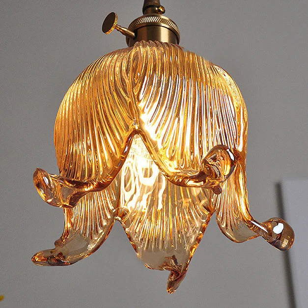 Loras Flower Blossom Glass Pendant Light