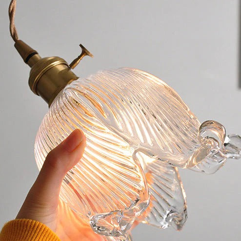Loras Flower Blossom Glass Pendant Light
