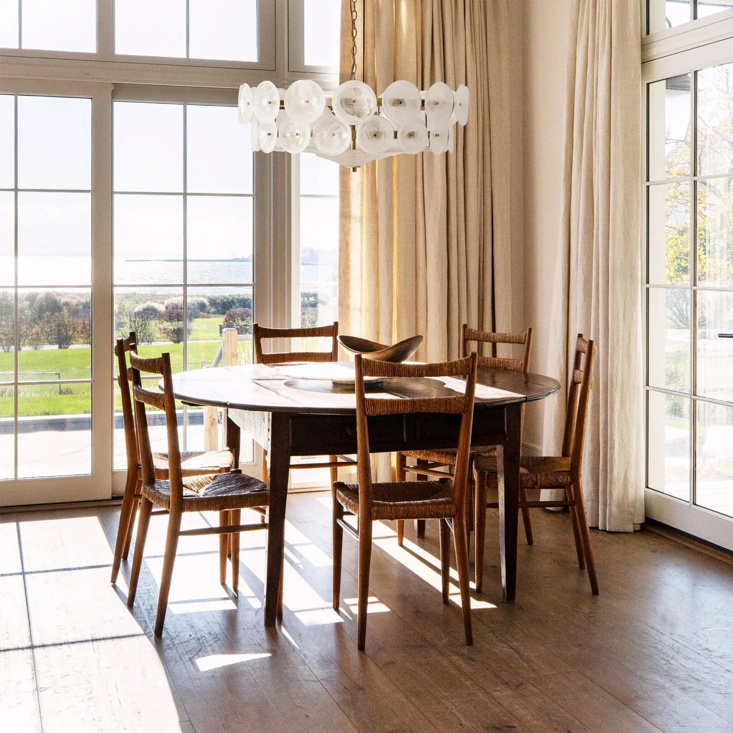 Roselle Glass Disc Chandelier