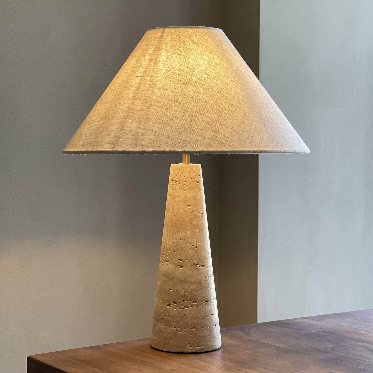 Maren Travertine Table Lamp