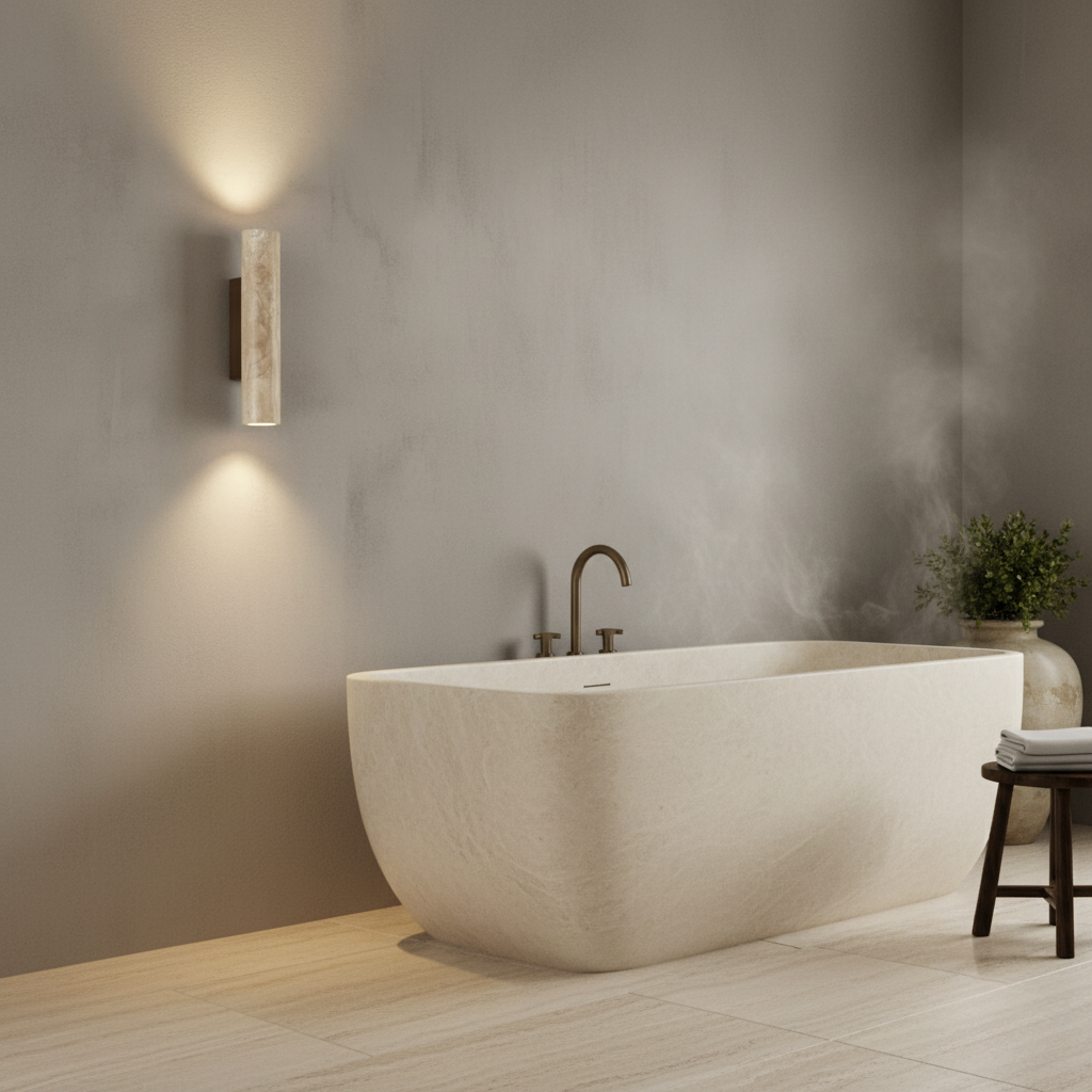Siya Travertine Wall Sconce
