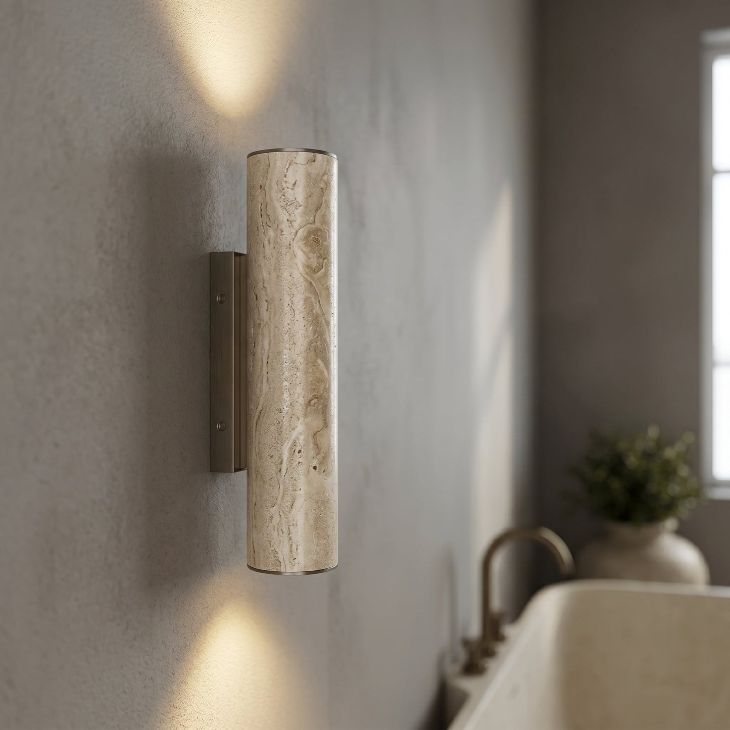 Siya Travertine Wall Sconce
