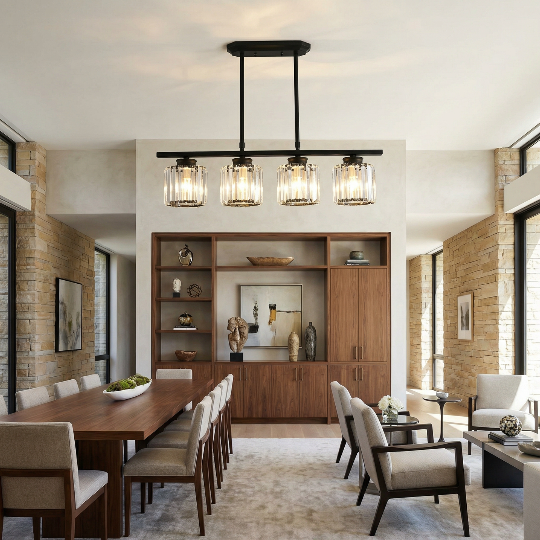 Vintara Glass Island Chandelier