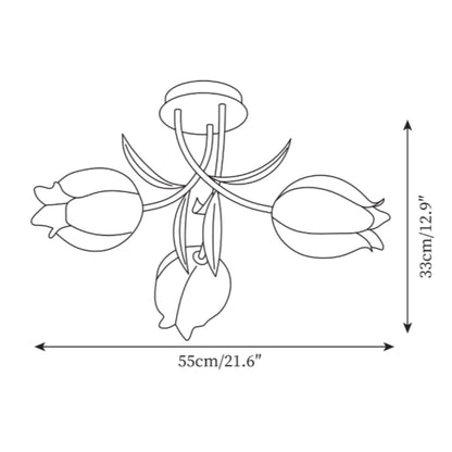 Floras Flower Ceiling Light