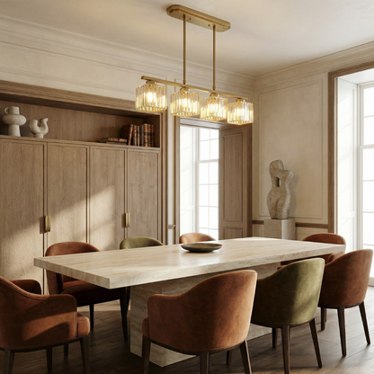 Vintara Glass Island Chandelier