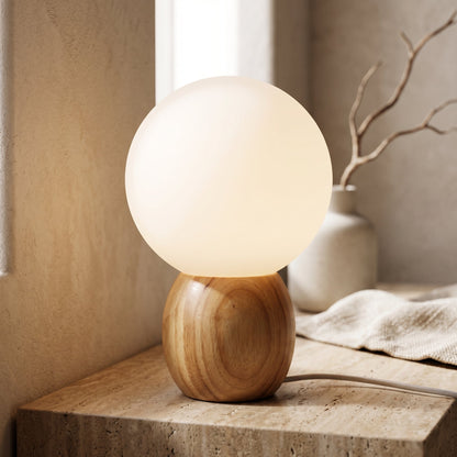 Novera Wooden Globe Table Lamp
