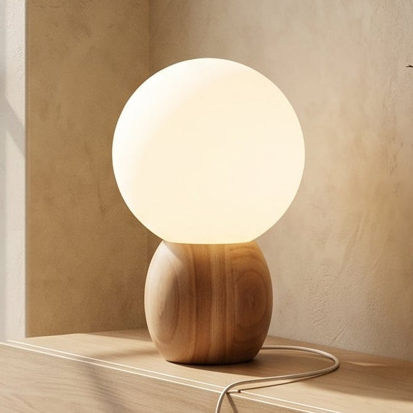 Novera Wooden Globe Table Lamp