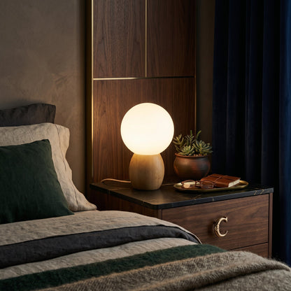 Novera Wooden Globe Table Lamp