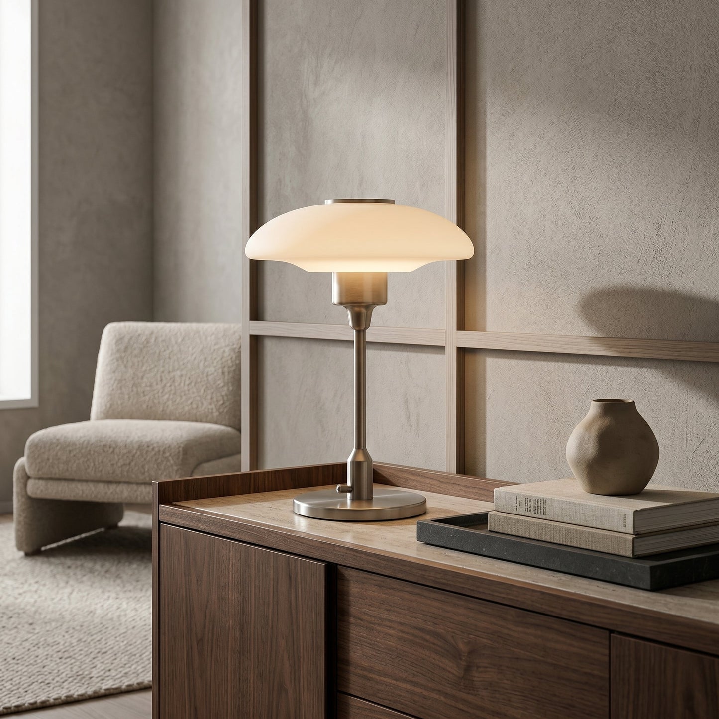 Olivane Glass Table Lamp
