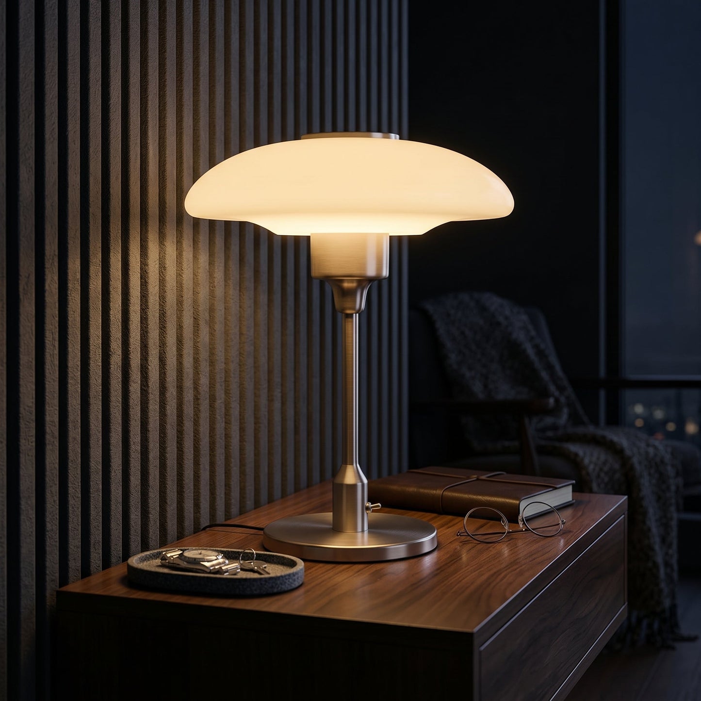 Olivane Glass Table Lamp