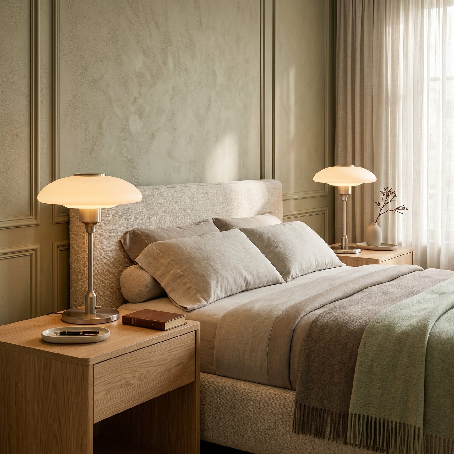 Olivane Glass Table Lamp