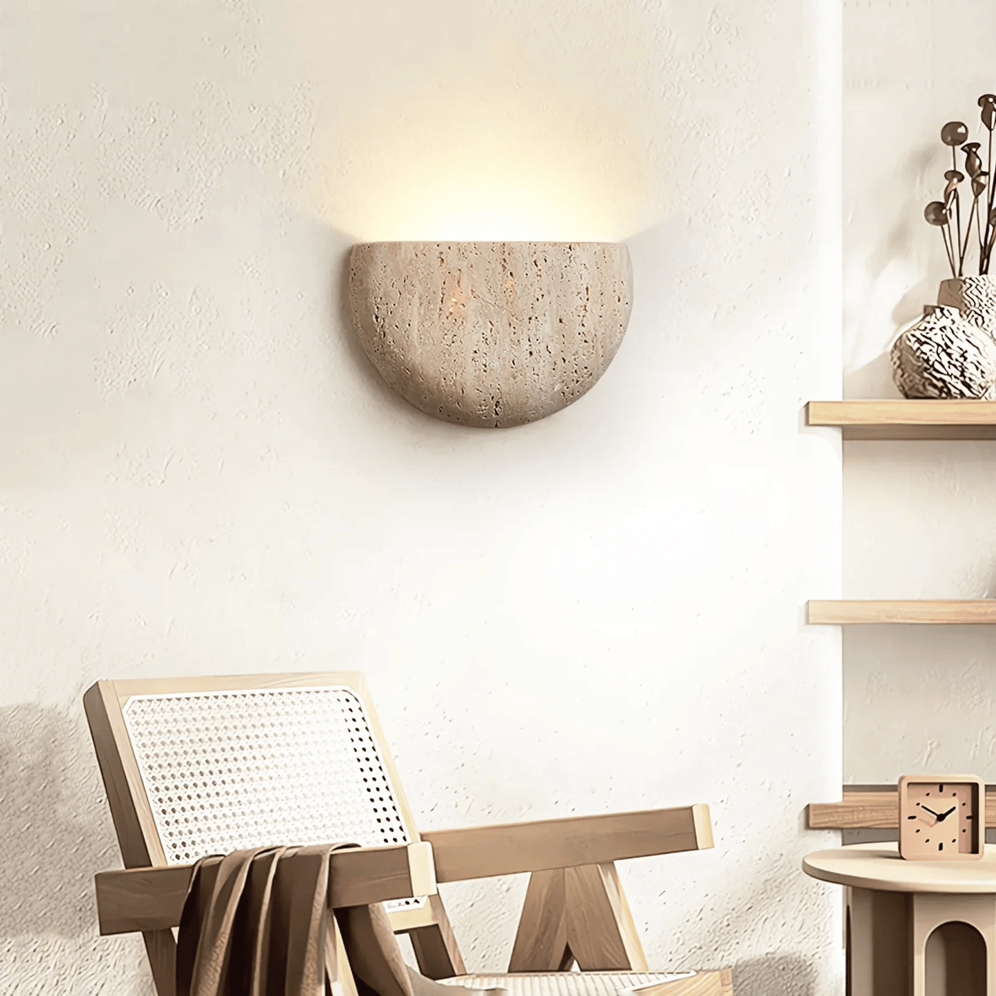 Siya Travertine Wall Light