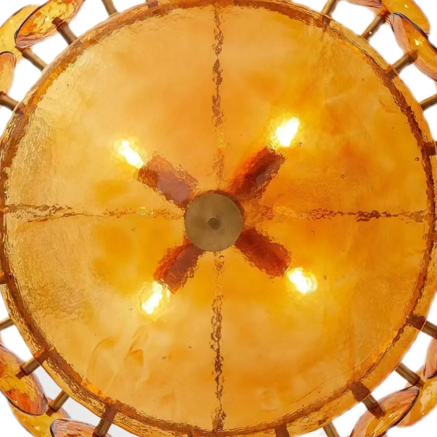 Roselle Glass Disc Chandelier