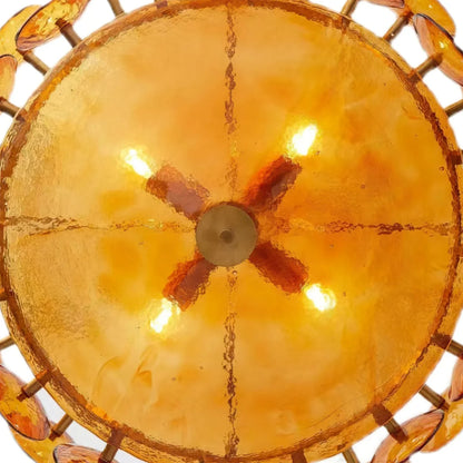 Roselle Glass Disc Chandelier