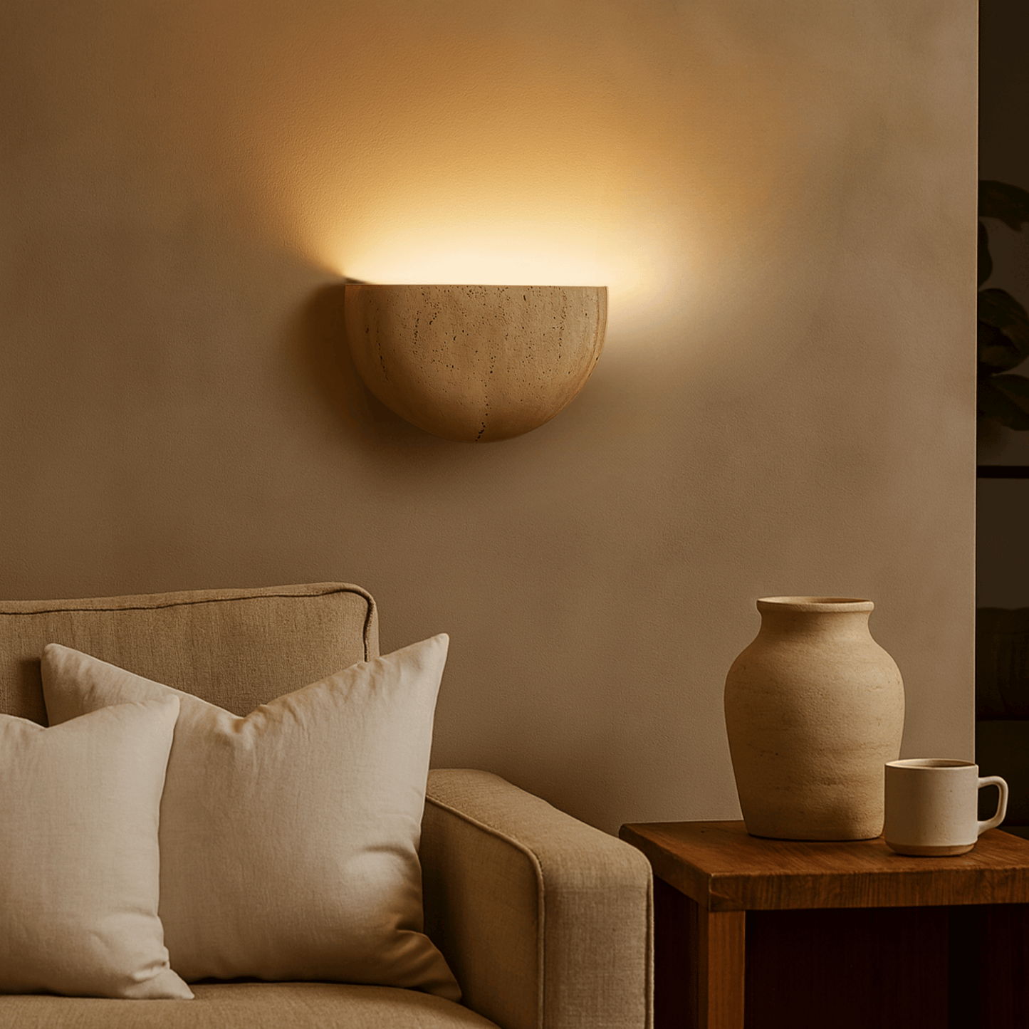Siya Travertine Wall Light