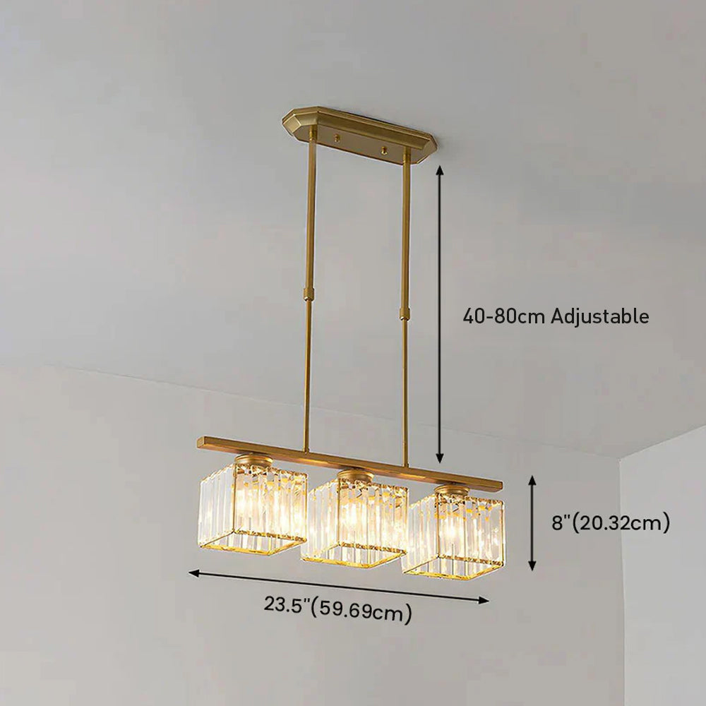 Vintara Glass Island Chandelier