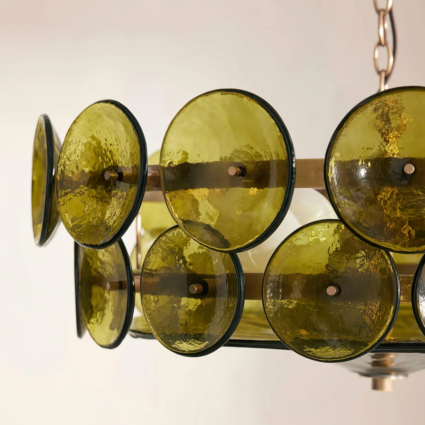Roselle Glass Disc Chandelier