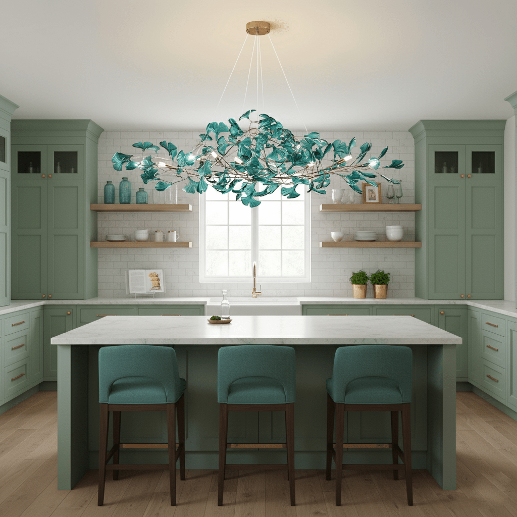 Ginkgo Leaf Chandelier