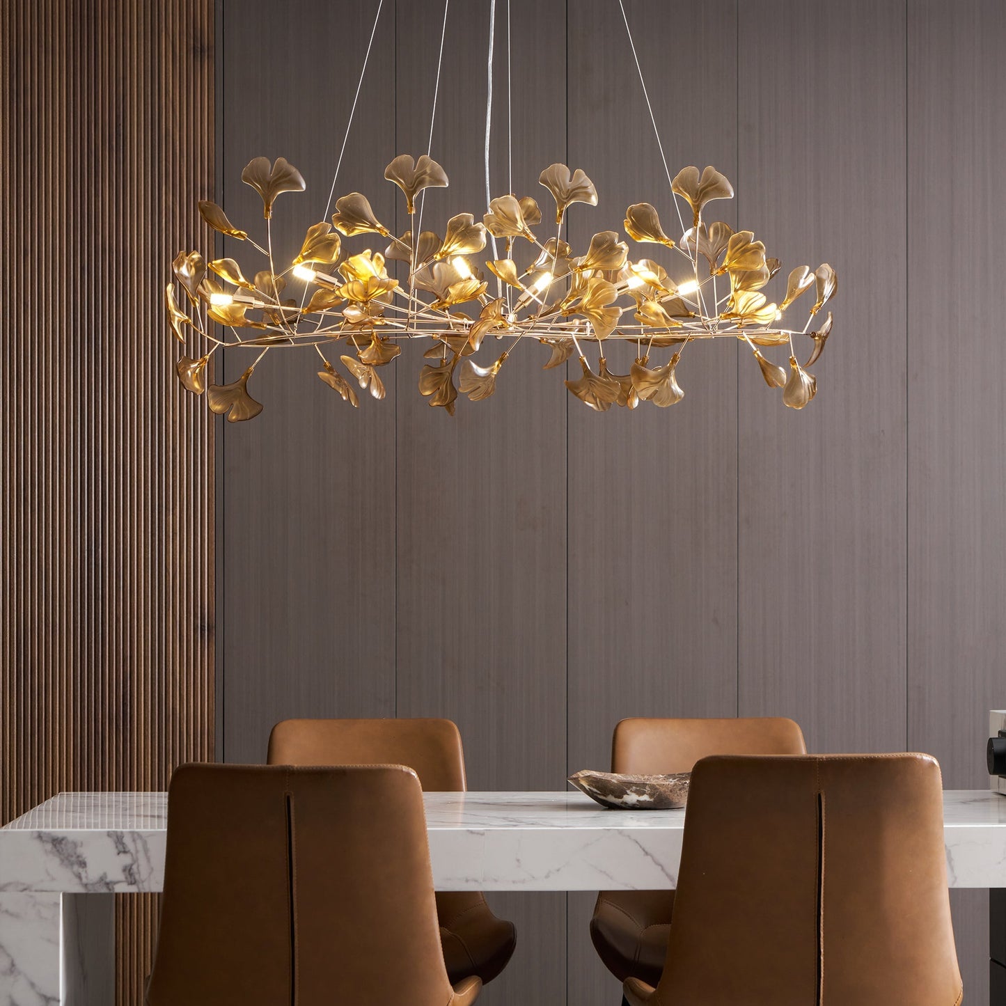 Ginkgo Leaf Chandelier