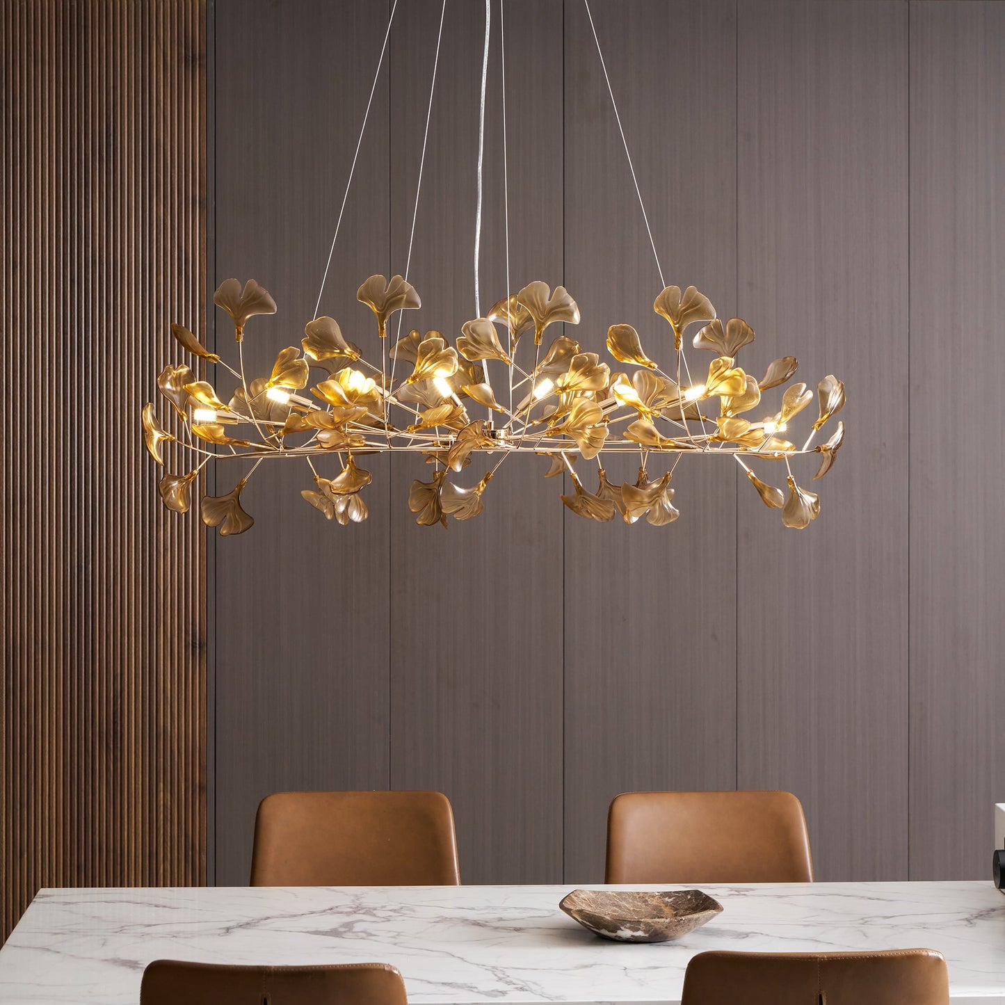 Ginkgo Leaf Chandelier