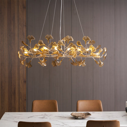 Ginkgo Leaf Chandelier