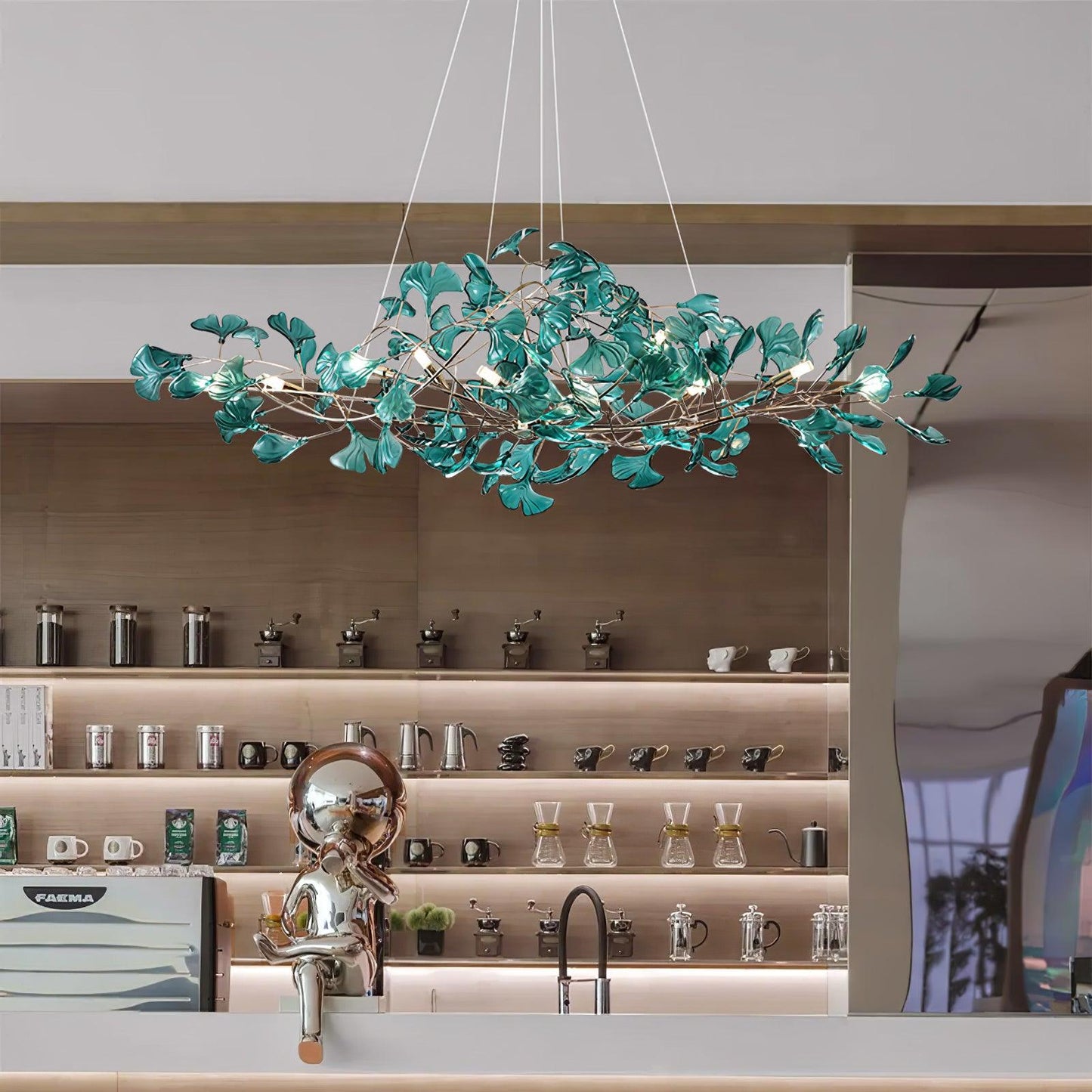 Ginkgo Leaf Chandelier
