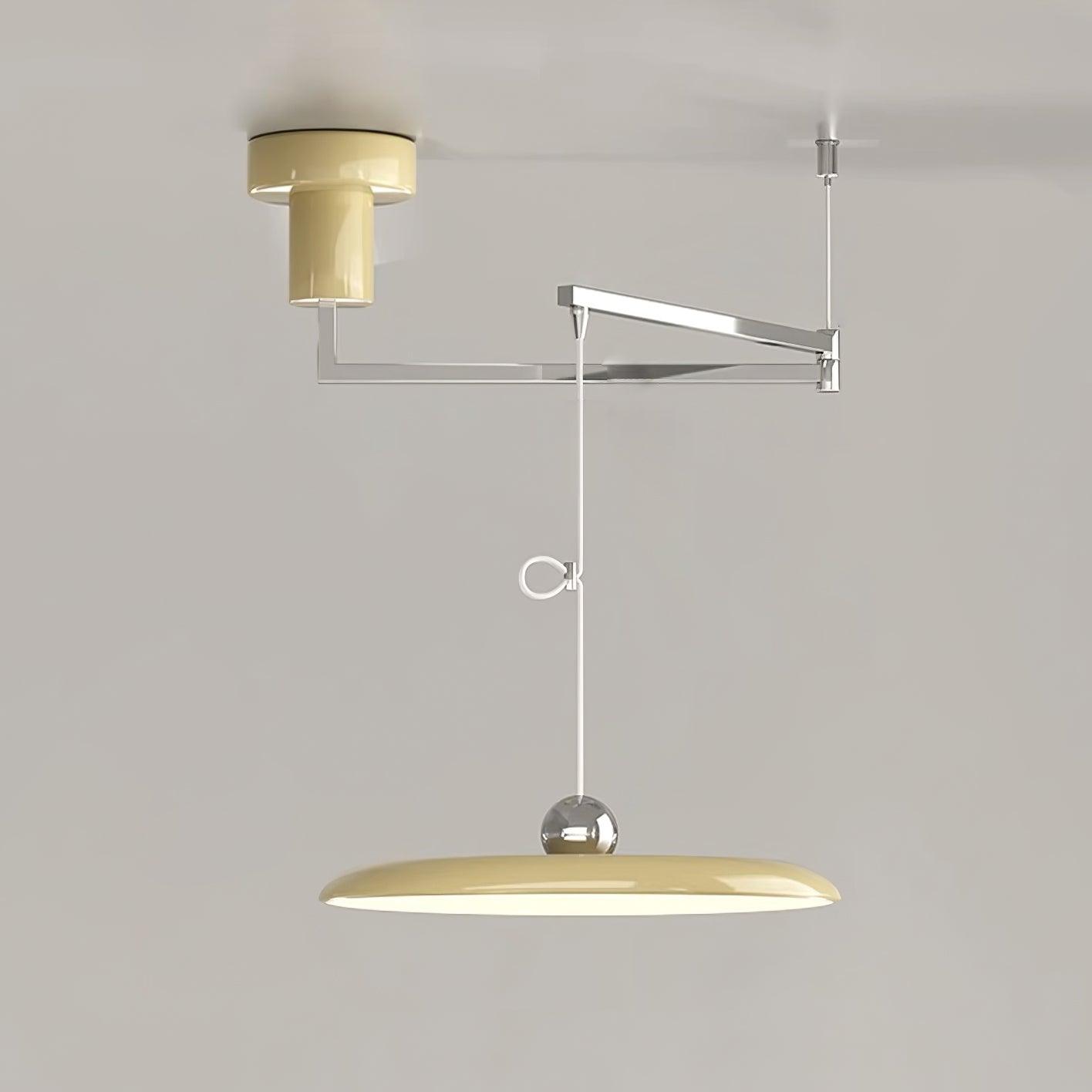 Adjustable Arm Disc Pendant Ceiling Light