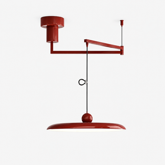 Adjustable Arm Disc Pendant Ceiling Light