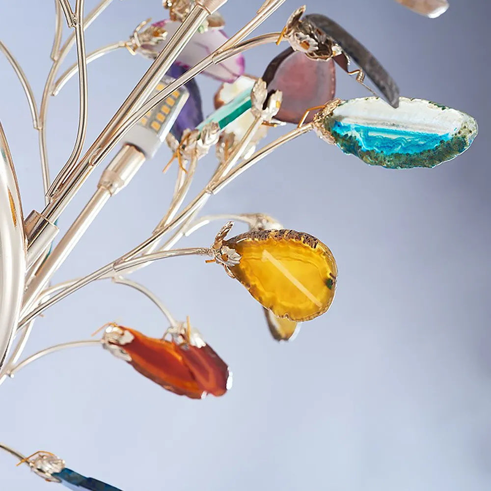 Delphine Agate Stone Table Lamp