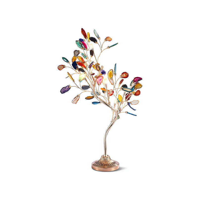 Delphine Agate Stone Table Lamp