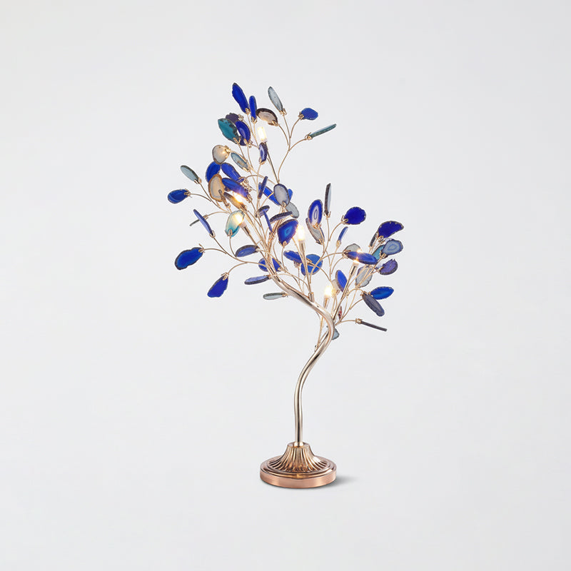 Delphine Agate Stone Table Lamp