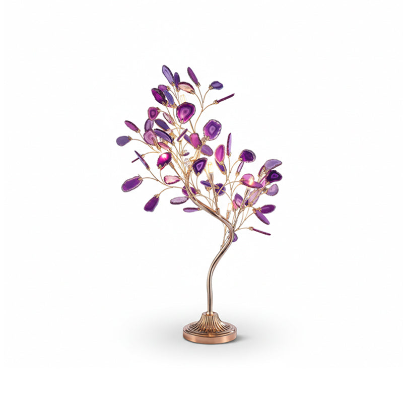 Delphine Agate Stone Table Lamp