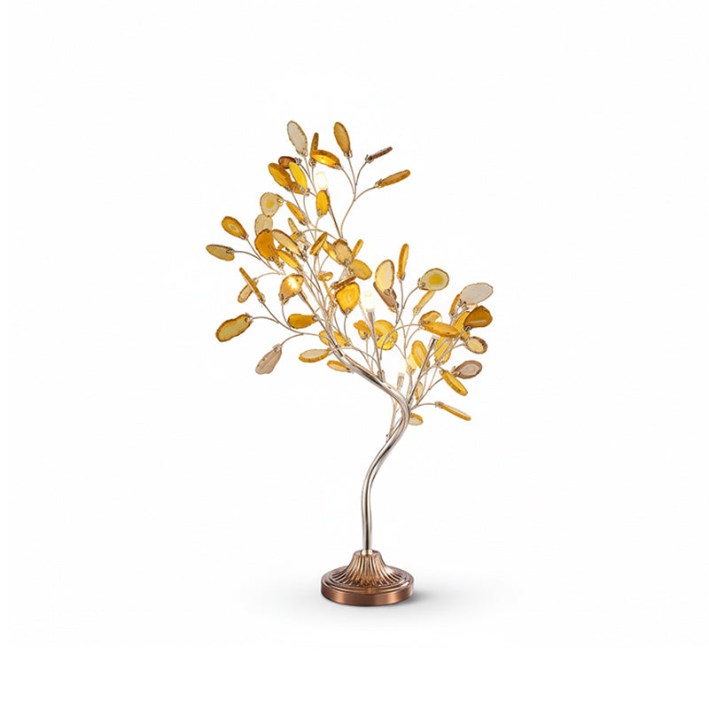 Delphine Agate Stone Table Lamp