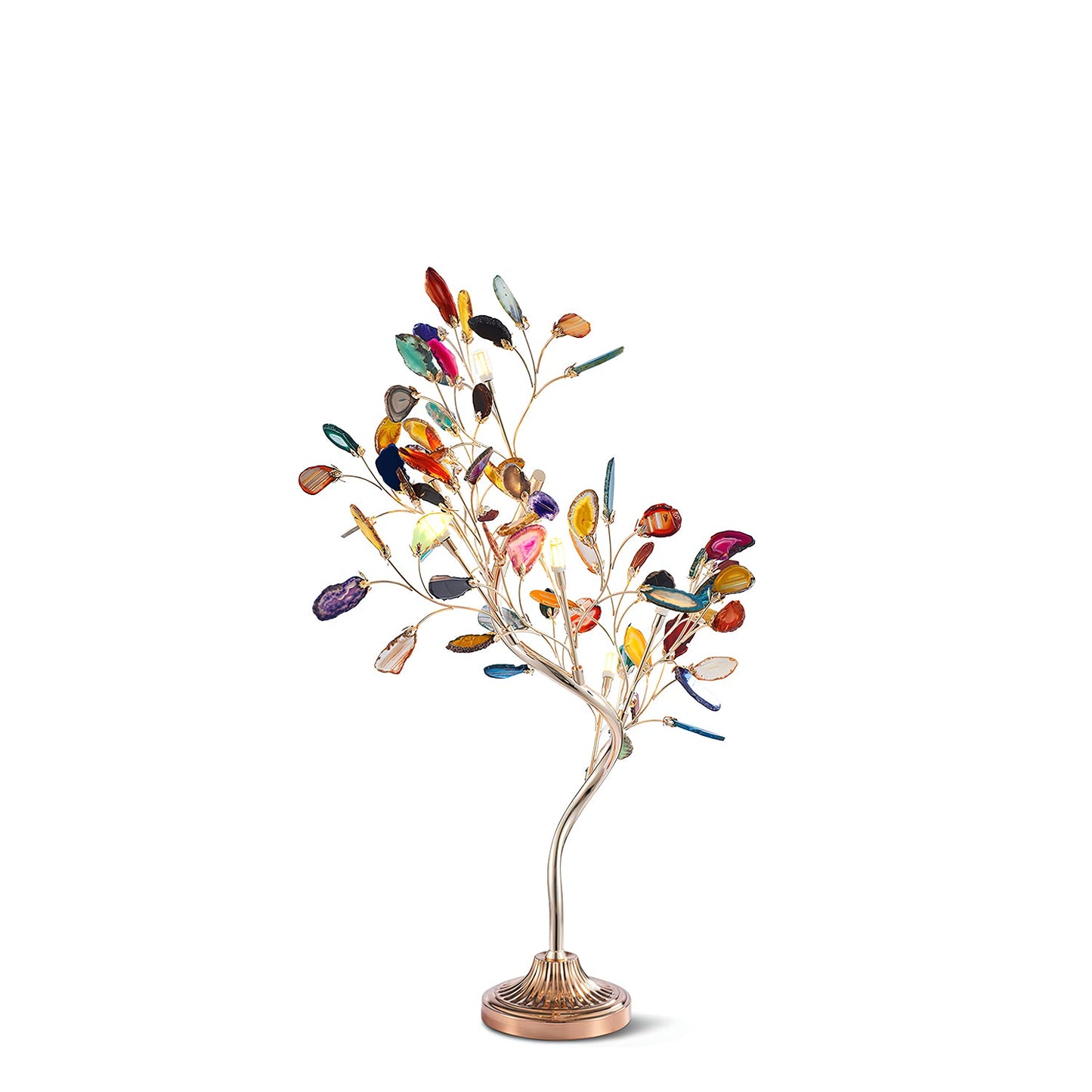 Delphine Agate Stone Table Lamp