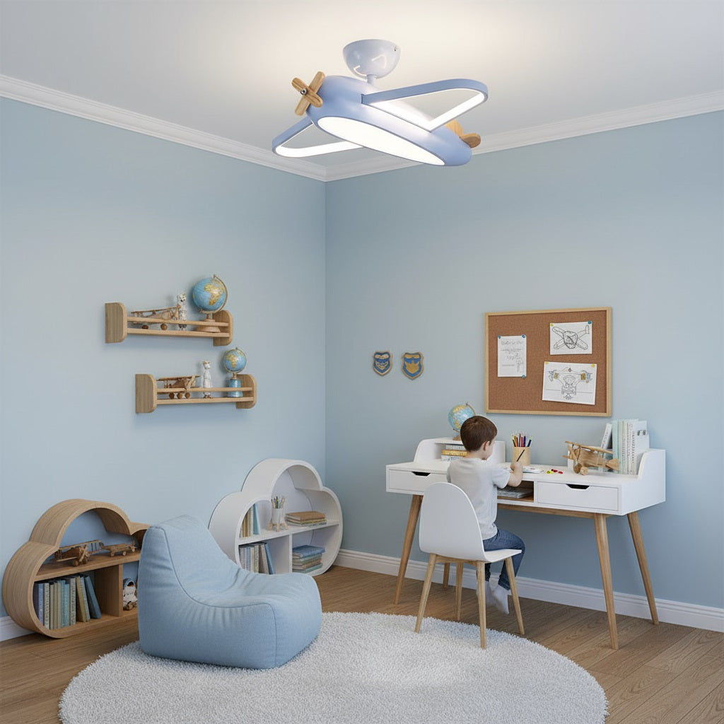 Lexos Nursery Airplane Ceiling Lamp