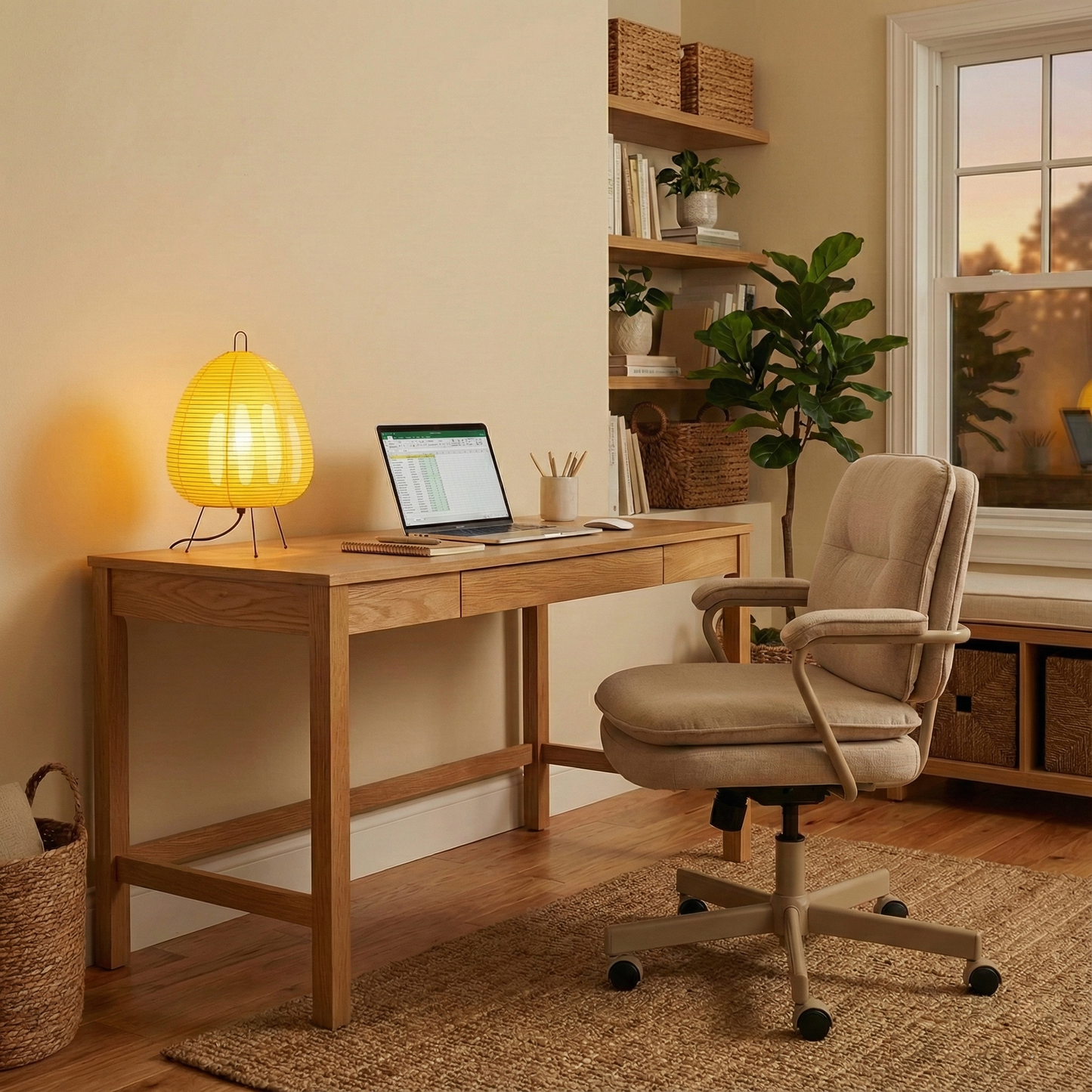 Noriko Japanese Table Lamp