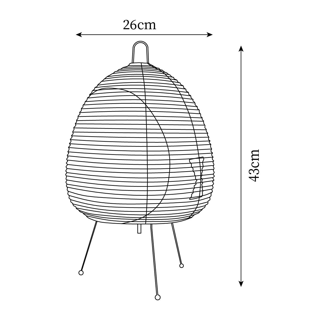 Noriko Japanese Table Lamp
