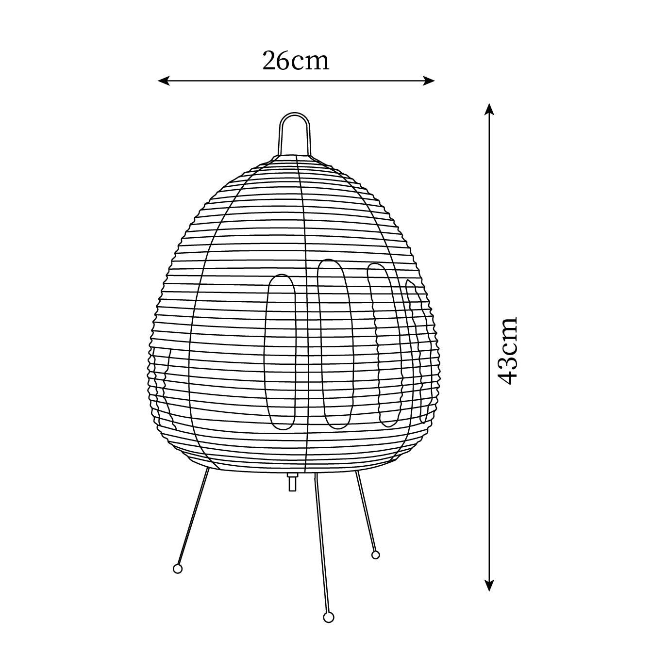 Noriko Japanese Table Lamp