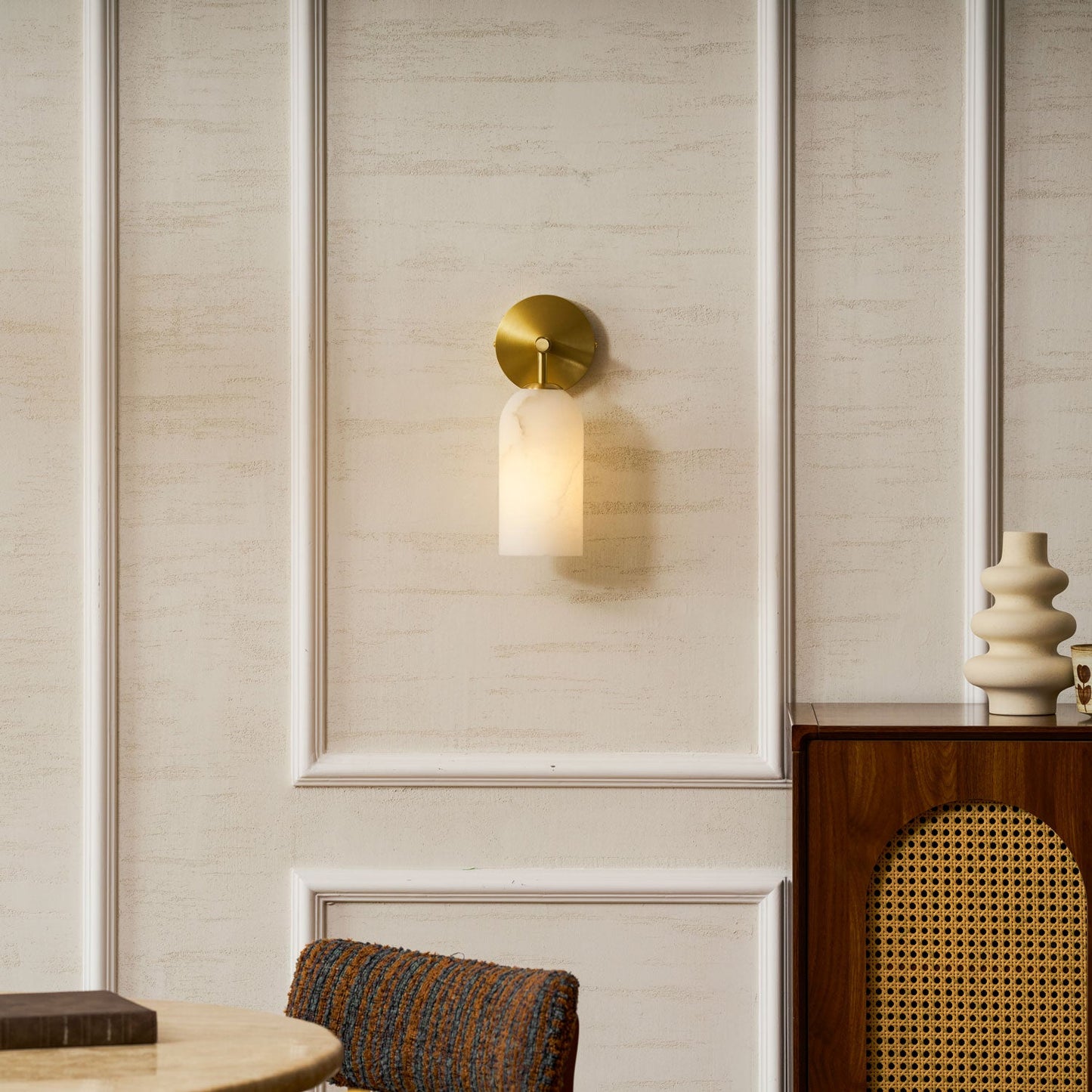 Orlena Alabaster Wall Light