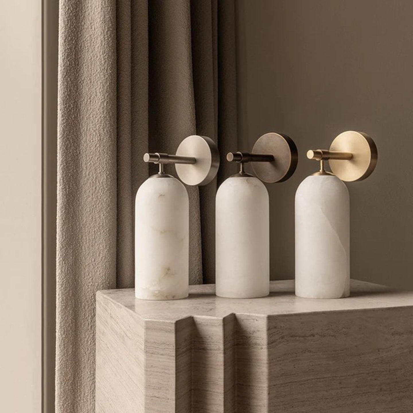 Orlena Alabaster Wall Light