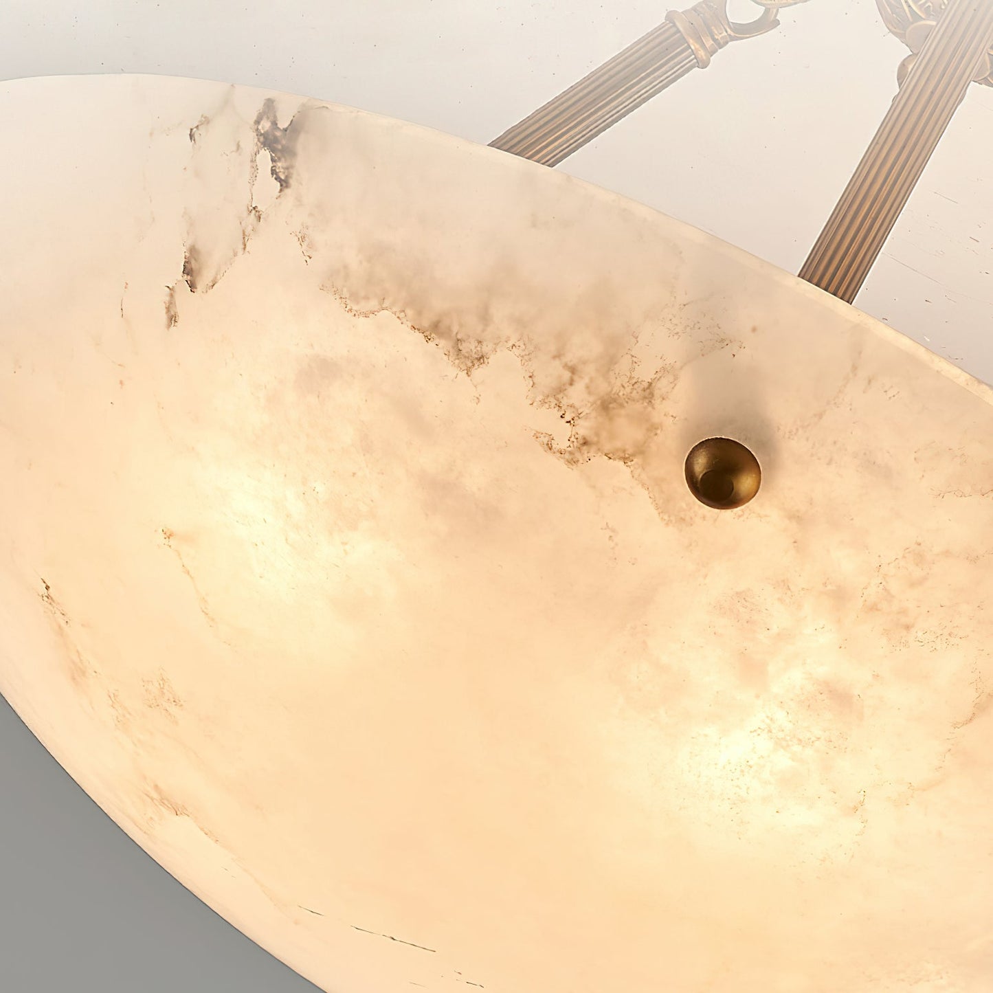 Arlette Alabaster Bowl Ceiling Light