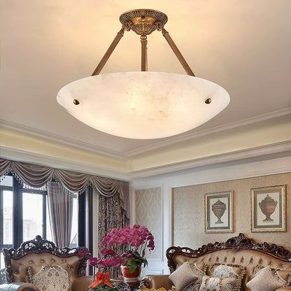 Arlette Alabaster Bowl Ceiling Light