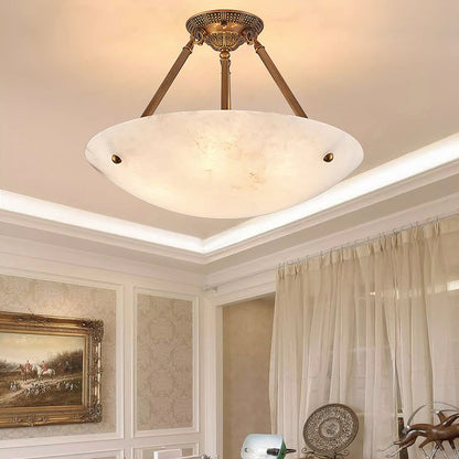 Arlette Alabaster Bowl Ceiling Light
