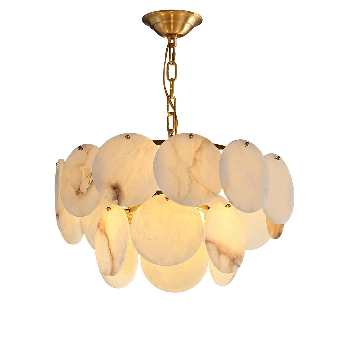 Arvix Alabaster Tiered Chandelier