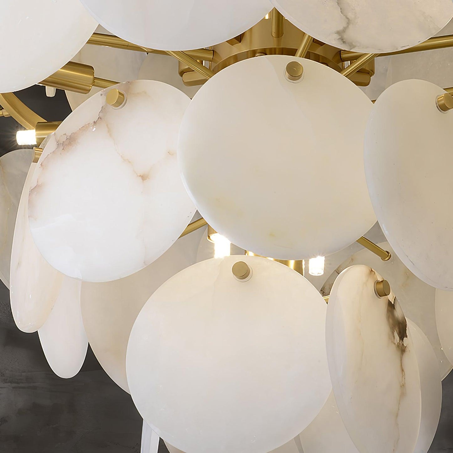 Arvix Alabaster Tiered Chandelier