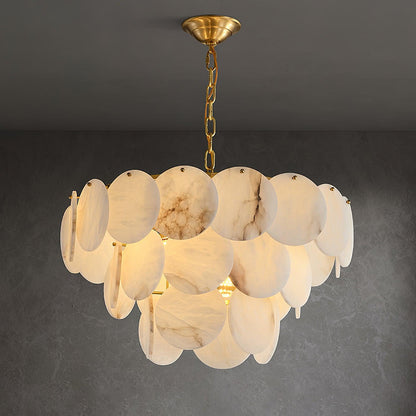Arvix Alabaster Tiered Chandelier